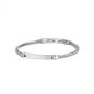 Preview: 3mm Fuchsschwanz-Armband aus Edelstahl mit Silber-Finish - Memento Silver